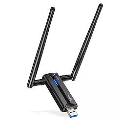 HCX Tylogy Clé WiFi 6E Puissante AXE5400Mbps, USB 3.1, Tri-Bandes, Double Antenne