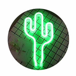 Avis Universal Led néon signes lumières chaleureuses décoration de la chambre d'enfants lumières vacances bar fêtes mariages Noël (cactus)