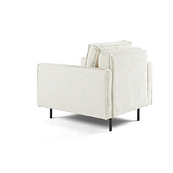 Avis Lisa Design Charlie - fauteuil - pieds hauts - en tissu velours relief