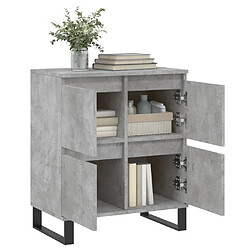 Acheter Maison Chic Buffet,Meuble de Rangement,commode pour salon,Cuisine Gris béton 60x35x70 cm Bois d'ingénierie -MN17344