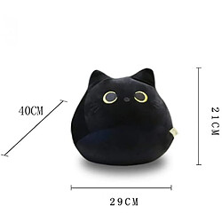 Universal Poupée en peluche en forme de chat noir Mignon peluche en peluche pour enfants (40 cm)