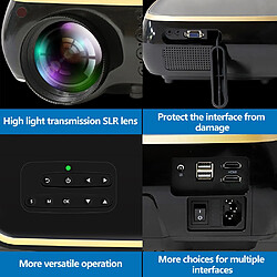 Acheter Universal Proyector Mini 4K portable 1920 * 1080p pour iPhone Full HD 1920 * 1080p Projecteur de film Android Home Cinéma | Projecteurs LCD