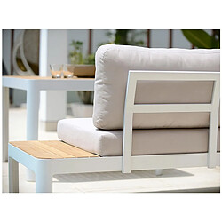 Canapé Sofa de Jardin KosyForm Lounge Design Blanc Aluminium