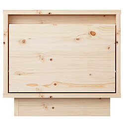 Avis vidaXL Table de chevet 35x34x32 cm Bois de pin solide