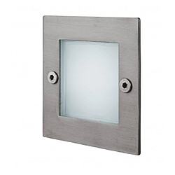 Luminaire Center Applique LED Wall, carré, acier inoxydable