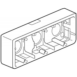 Legrand cadre saillie 10 modules prof. 40 mm horizontal