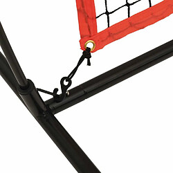 Acheter vidaXL Filet de baseball portable rouge et noir 369x107x271 cm