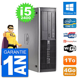 PC HP Compaq 6200 Pro SFF Intel i5-2400 RAM 4Go Disque Dur 1To Windows 10 Wifi · Occasion 