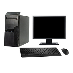 PC Tour Lenovo M83 Ecran 27" Intel G3220 RAM 16Go Disque Dur 1To Windows 10 Wifi - Occasion