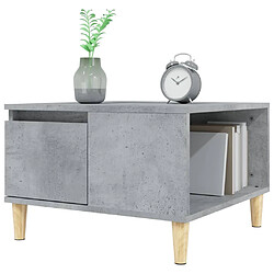 Avis vidaXL Table basse sonoma gris 55x55x36,5 cm bois d'ingénierie