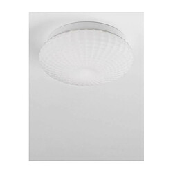 NOVA LUCE Plafonnier Salle de Bain CLAM Blanc LED E27 2x12 W