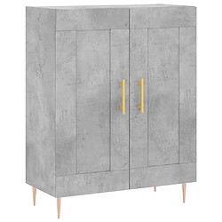 Maison Chic Buffet,Meuble de Rangement,commode pour salon,Cuisine gris béton 69,5x34x90 cm bois d'ingénierie -MN40963