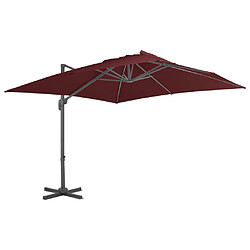 vidaXL Parasol de jardin en porte-à-faux avec mât en aluminium 