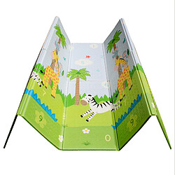 Teamson Kids Tapis de jeu d’éveil pliable pour enfant bébé double face 2 en 1 Sunny Safari Magic Garden Fantasy Fields PS-PM001 pas cher