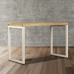 Acheter vidaXL Table à manger 115x55x76 cm Bois de manguier massif et acier