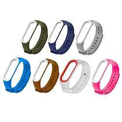 Wewoo Bande de montre bracelet en silicone coloré pour Xiaomi Mi Band 3