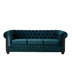 Lisa Design William - canapé Chesterfield - 3 places - en velours pas cher