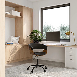 Rendez Vous Deco Chaise de bureau Basile noire