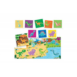 Avis HEADU Puzzle recto verso 8+1 Dinosaures