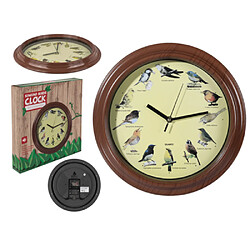 Magneticland Horloge chants d'oiseaux 32 cm 