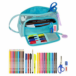 Trousse Scolaire avec Accessoires Frozen Hello spring Bleu clair 20 x 11 x 8.5 cm (32 Pièces)