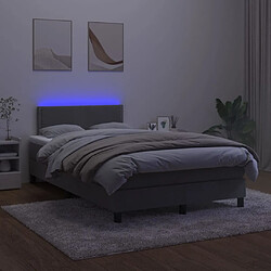 Avis Sommier à lattes LED,Cadre à lattes de lit avec matelas pour Adulte Gris foncé 120x200 cm -MN36087