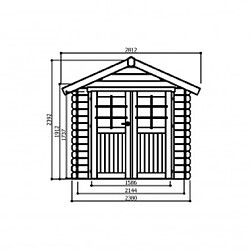 Solid Abri de Jardin Maisonnette Chalet de Jardin Nimes