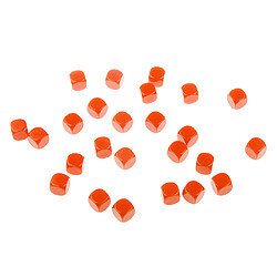 50 pièces opaque blanc dés D6 pour D u0026 D RPG MTG jeux de fête jaune + orange pas cher