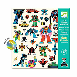 Djeco 160 Stickers métallisés Robots