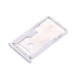 Wewoo Tiroir de Carte SIM argent pièce détachée pour Xiaomi Redmi 4 SIM et SIM / TF Plateau