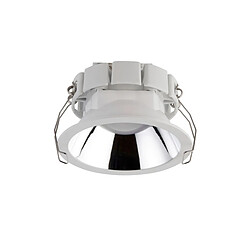 Saxby Shield Fire Rated Bezel Chrome Encastré Downlight Peinture Blanc Mat