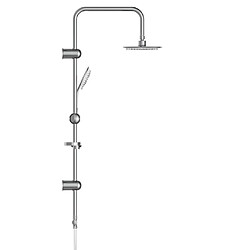 EISL Ensemble de douche DUSCHTRAUM Chrome et blanc