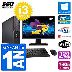 PC Fujitsu E920 DT Ecran 19" Intel i3-4130 RAM 16Go SSD 120Go Windows 10 Wifi - Occasion