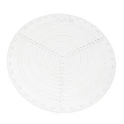 Boussole Centrale Ronde Transparente Pour Tourneurs De Bois Tour 30cm (12 Pouces) Outil de recherche de centre de marquage