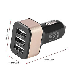 Acheter Adaptateur Universal 3 USB Car Charger 3 Port 2A 2.1A 1A pour le téléphone mobile