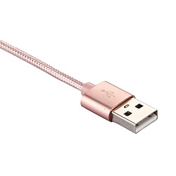 Acheter Wewoo Câble or rose pour Samsung Galaxy S8 et S8 + / LG G6 / Huawei P10 P10 Plus / Oneplus 5 / Xiaomi Mi6 Max 2 / autres smartphones Tricot Texture USB vers USB-C / Type-C de chargement de synchronisation de données, longueur de câble: 1 m,