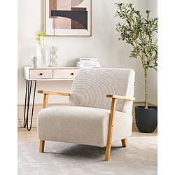 Beliani Fauteuil Beige clair LESJA