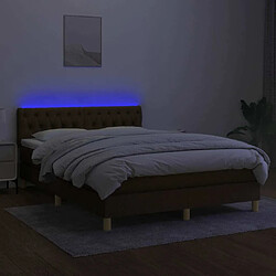 Acheter Sommier à lattes,Cadre à lattes de lit pour Adulte matelas et LED Marron foncé 140x190 cm -MN76767