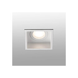 Faro Barcelona Downlight encastré carré blanc IP44, GU10