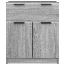 Maison Chic Buffet,Meuble de Rangement,commode pour salon,Cuisine Sonoma gris 60x30x70 cm Bois d'ingénierie -MN64779 pas cher