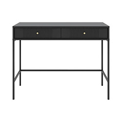 Vente-Unique Console avec 2 tiroirs en MDF - Noir - DEMASIA