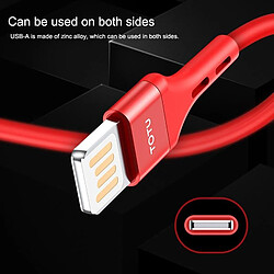 Wewoo Câble USB Câble de charge en silicone micro-USB 2,4 A série Soft BMA-026longueur 1 m rouge