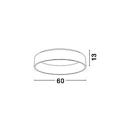 NOVA LUCE Plafonnier RANDO Blanc LED 42 W 3000K