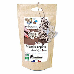 Scrapcooking Préparation + embosseur bois pour biscuits sapins chocolatés 