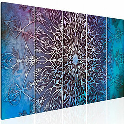 Paris Prix Tableau Imprimé 5 Panneaux Center Narrow Blue 90 x 225 cm 