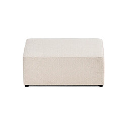 Acheter Bestmobilier Topaze - pouf - en tissu bouclette