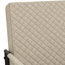 Acheter vidaXL Chaise cantilever Gris clair Similicuir