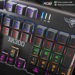 Spirit of Gamer Clavier PRO GAMING Mécanique LED RGB XPERT-K300 Anti-Gosthing avancé avec N-Key Rollover.