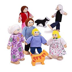 Bigjigs Toys Famille de poupées Heritage Playset
