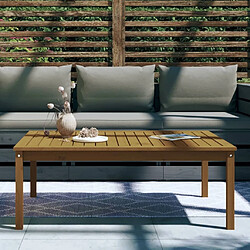 Avis Maison Chic Table de jardin | Table d'extérieur marron miel 121x82,5x45 cm bois massif de pin -GKD58150